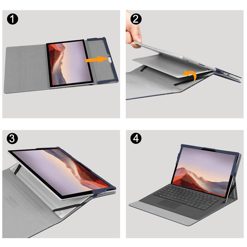 fintie surface pro 7 plus case installation guides