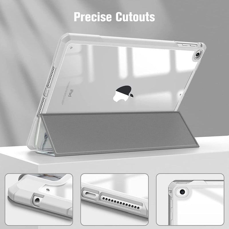 iPad 6th/5th Gen (2018/2017), iPad Air 2nd/1st Gen Hybrid Slim Clear Back Case | Fintie