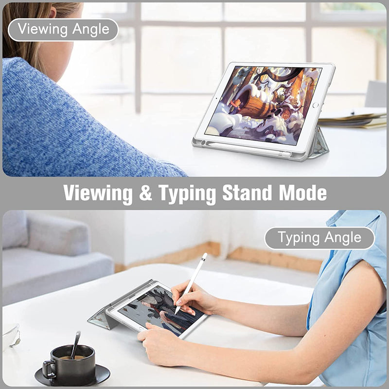 iPad 6th/5th Gen (2018/2017), iPad Air 2nd/1st Gen Hybrid Slim Clear Back Case | Fintie