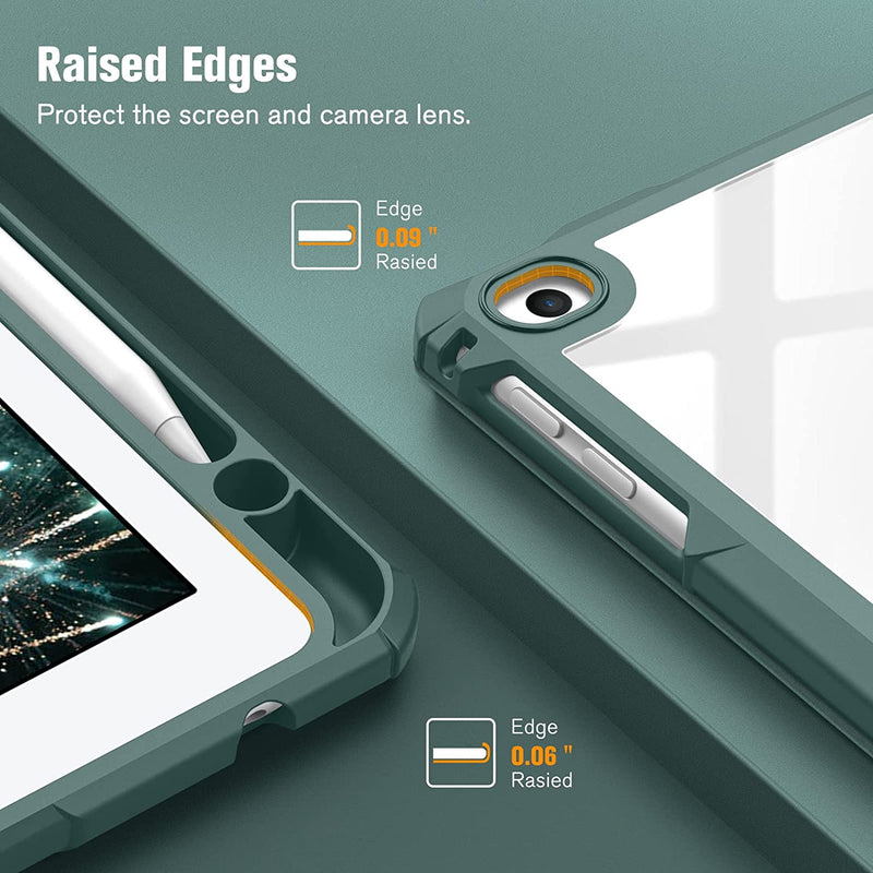 iPad 6th/5th Gen (2018/2017), iPad Air 2nd/1st Gen Hybrid Slim Clear Back Case | Fintie