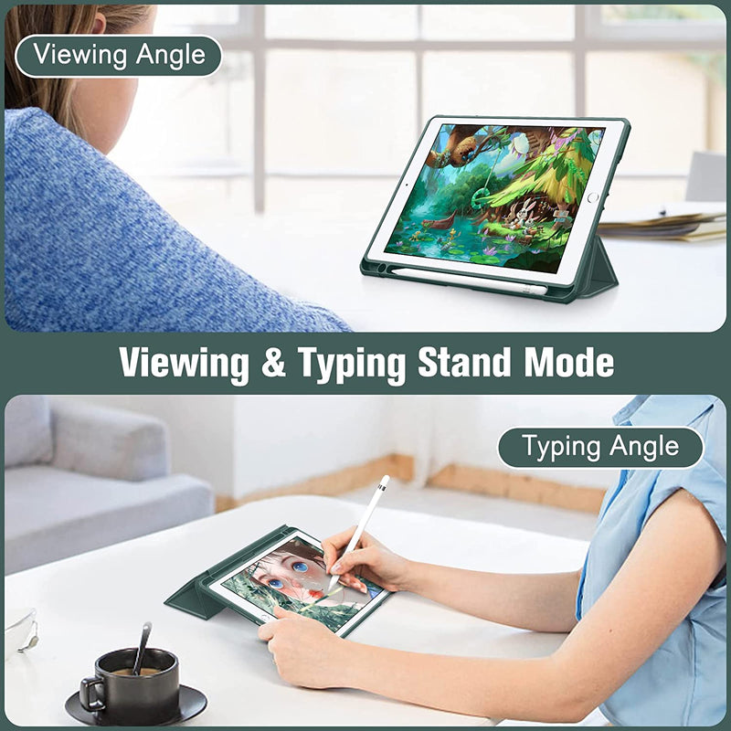 iPad 6th/5th Gen (2018/2017), iPad Air 2nd/1st Gen Hybrid Slim Clear Back Case | Fintie