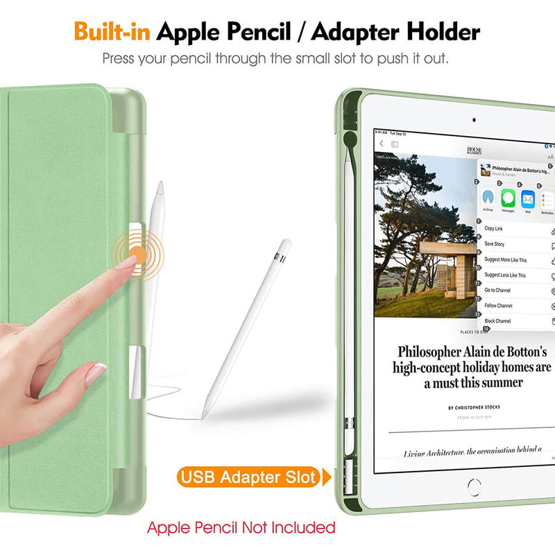 iPad 9th Gen (2021) / iPad 8th Gen / iPad 7th Gen Slim Case with Pencil Holder | Fintie