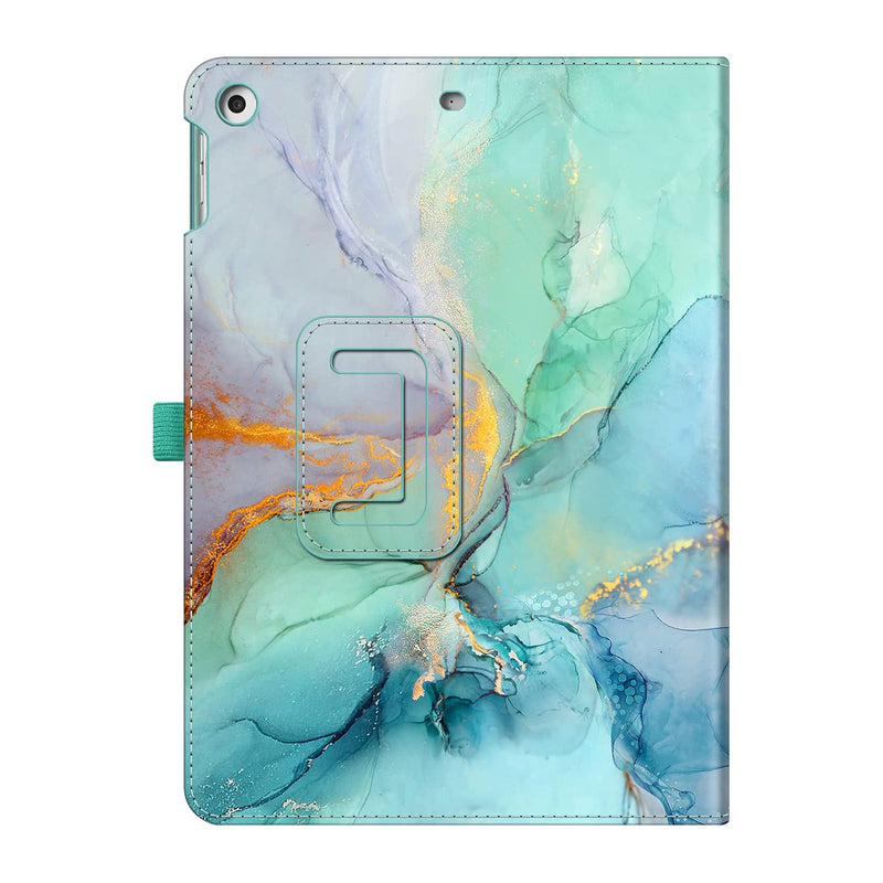 fintie ipad 9th gen case in emerald marble