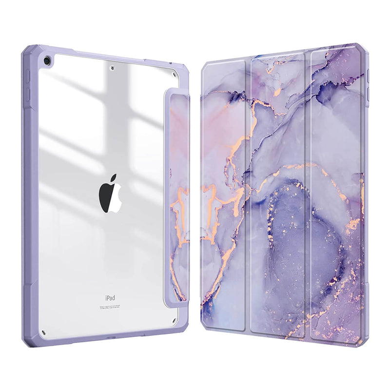 fintie ipad 9th gen 2021 case lilac marble