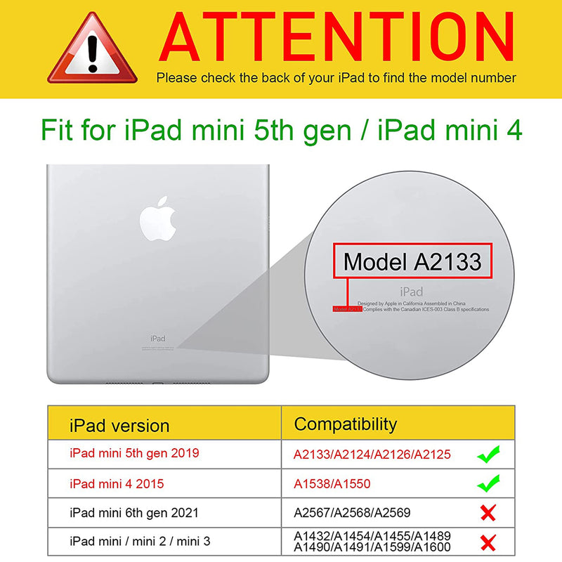 iPad Mini 5 (2019) / iPad Mini 4 (2015) Hybrid Slim Shockproof Case | Fintie