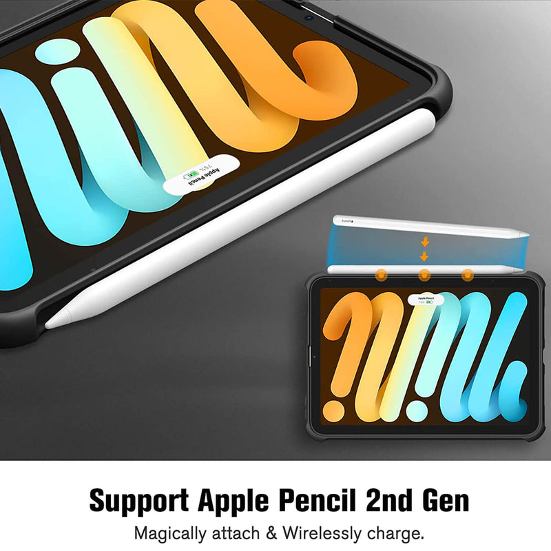 iPad Mini A17 Pro (2024), iPad Mini 6th Gen (2021) Shockproof Hybrid Back Cover | Fintie