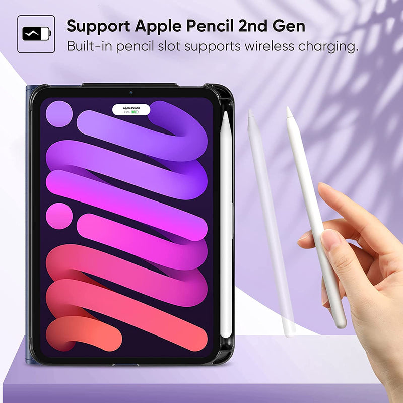 iPad Mini A17 Pro (2024), iPad Mini 6th Gen (2021) Multi-Angle Smart Stand Case | Fintie