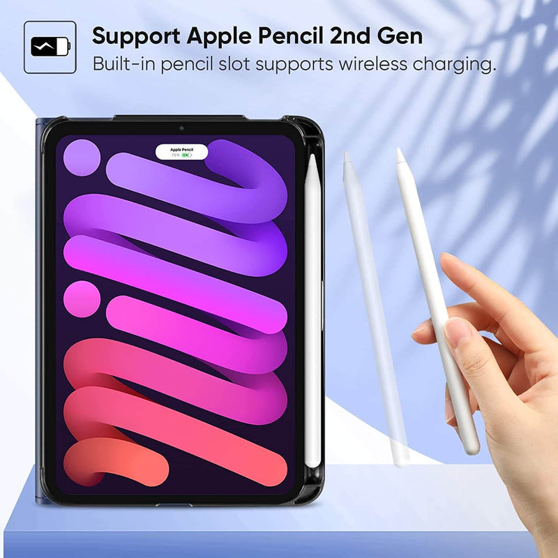 iPad Mini A17 Pro (2024), iPad Mini 6th Gen (2021) Multi-Angle Smart Stand Case | Fintie