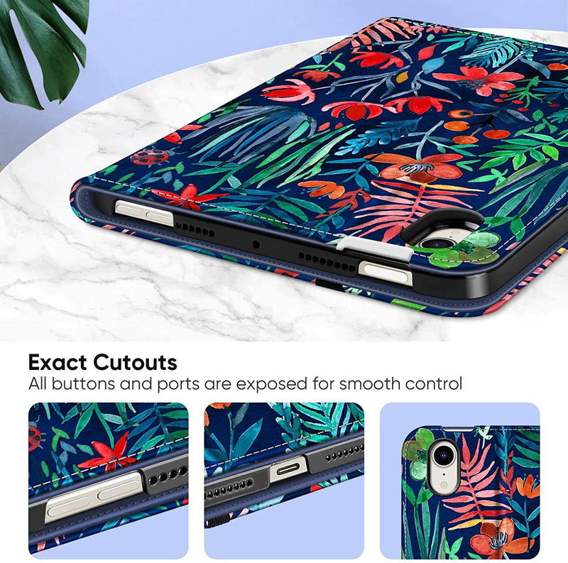 iPad Mini A17 Pro (2024), iPad Mini 6th Gen (2021) Multi-Angle Smart Stand Case | Fintie