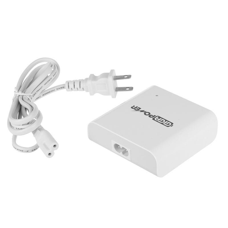 GIGAPOWER 5 Port USB Charger - 40W High Speed Charging Station (White)