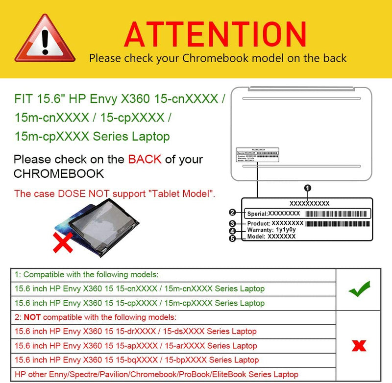 HP Envy X360 15.6" Portfolio Sleeve Case | Fintie
