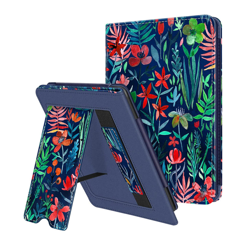 Fintie case for Kindle Paperwhite Signature Edition with a stand - jungle night