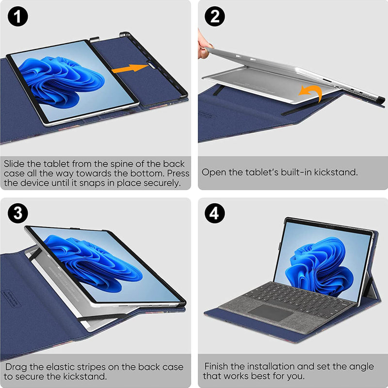 surface pro 8 case installation guides