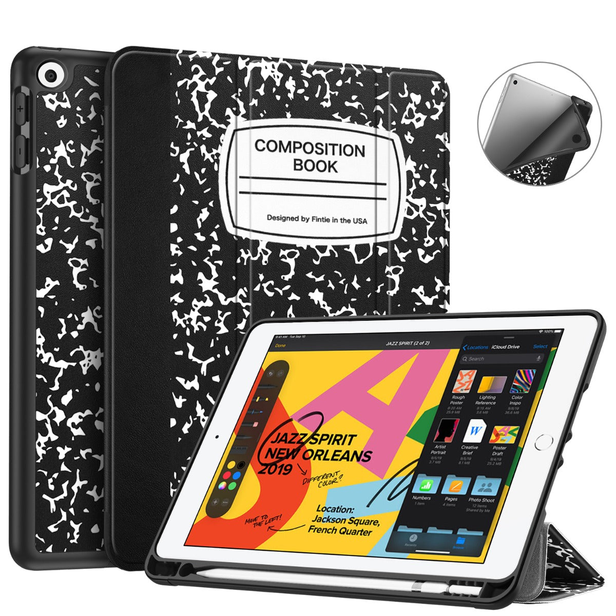 9 (2021) / iPad 8 / 7 Slim Case Holder | Fintie