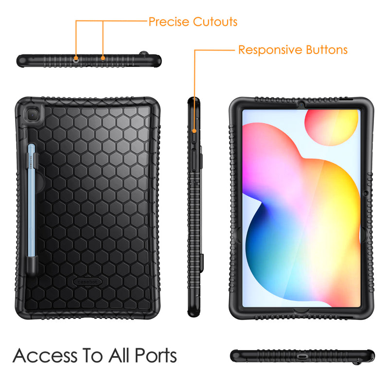 Galaxy Tab S6 Lite 10.4" 2024/2022/2020 Honey Comb Silicone Case | Fintie