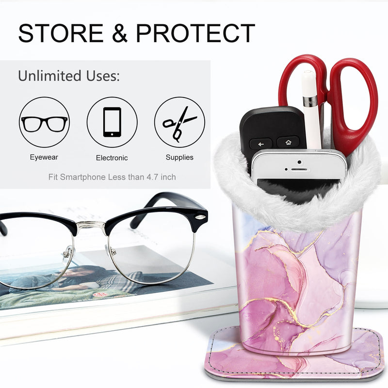 Fintie Plush Lined Eyeglasses Holder with Magnetic Base