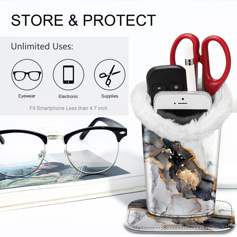 Fintie Plush Lined Eyeglasses Holder with Magnetic Base