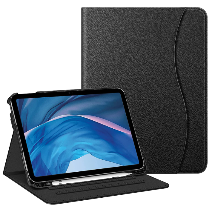fintie ipad 10th gen case in solid black