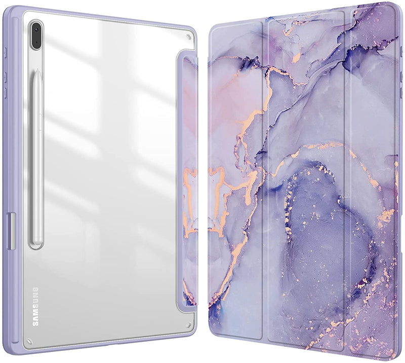 fintie tab s8 plus case - lilac marble