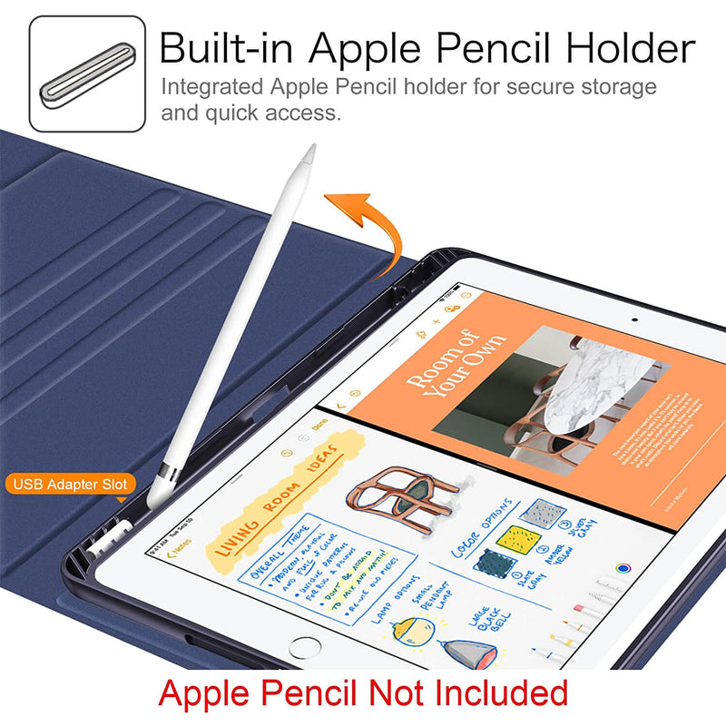 10.2 inch ipad 9 case with pencil holder
