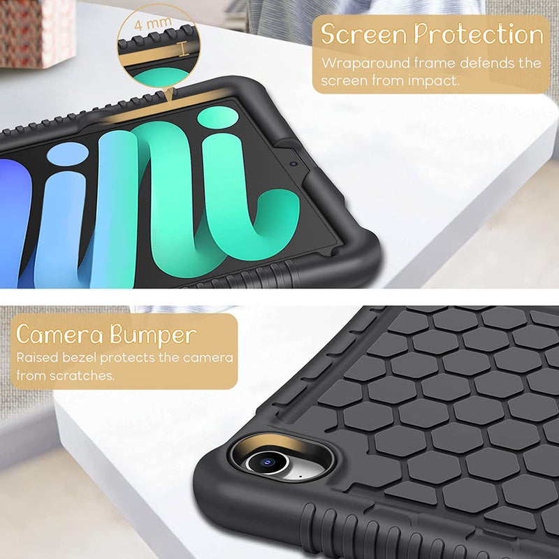 iPad Mini A17 Pro (2024), iPad Mini 6th Gen (2021) Honey Comb Silicone Case | Fintie
