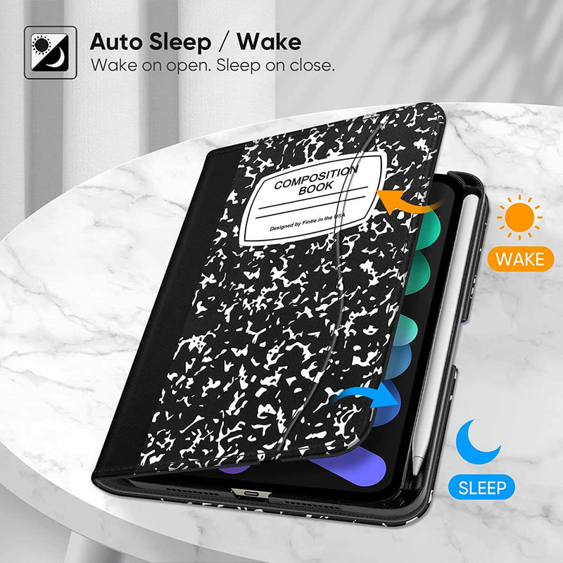 iPad Mini A17 Pro (2024), iPad Mini 6th Gen (2021) Multi-Angle Smart Stand Case | Fintie