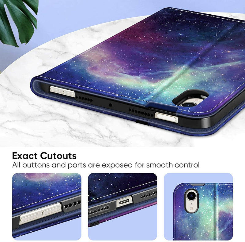 iPad Mini A17 Pro (2024), iPad Mini 6th Gen (2021) Multi-Angle Smart Stand Case | Fintie