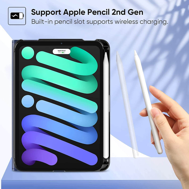 iPad Mini A17 Pro (2024), iPad Mini 6th Gen (2021) Multi-Angle Smart Stand Case | Fintie
