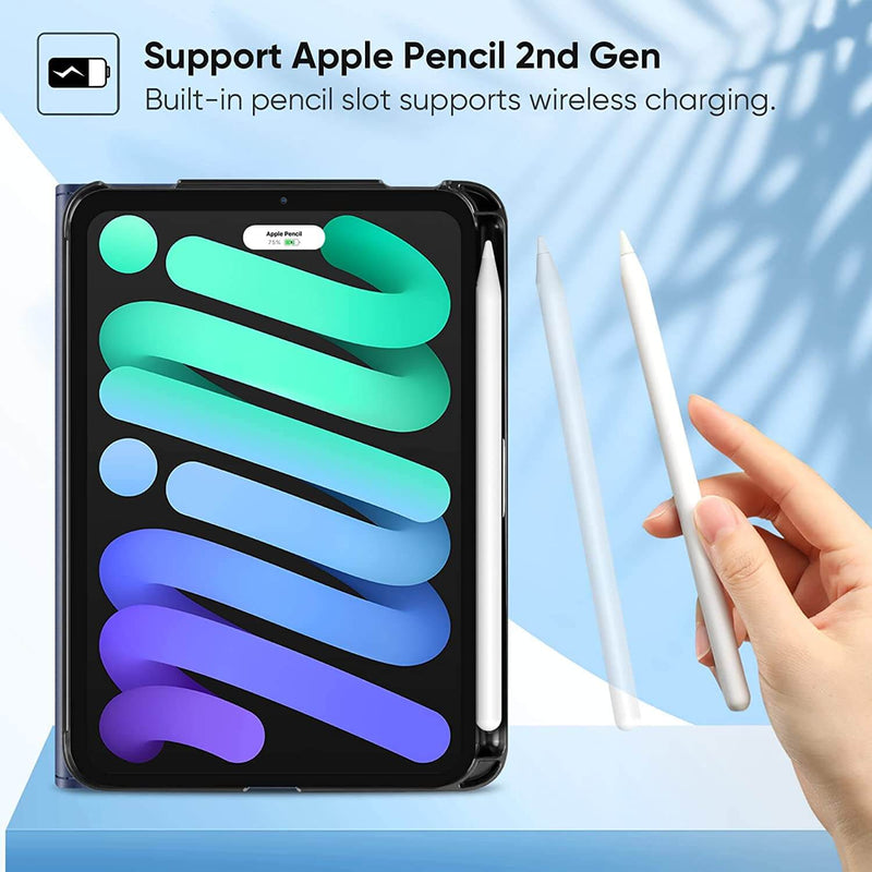 iPad Mini A17 Pro (2024), iPad Mini 6th Gen (2021) Multi-Angle Smart Stand Case | Fintie