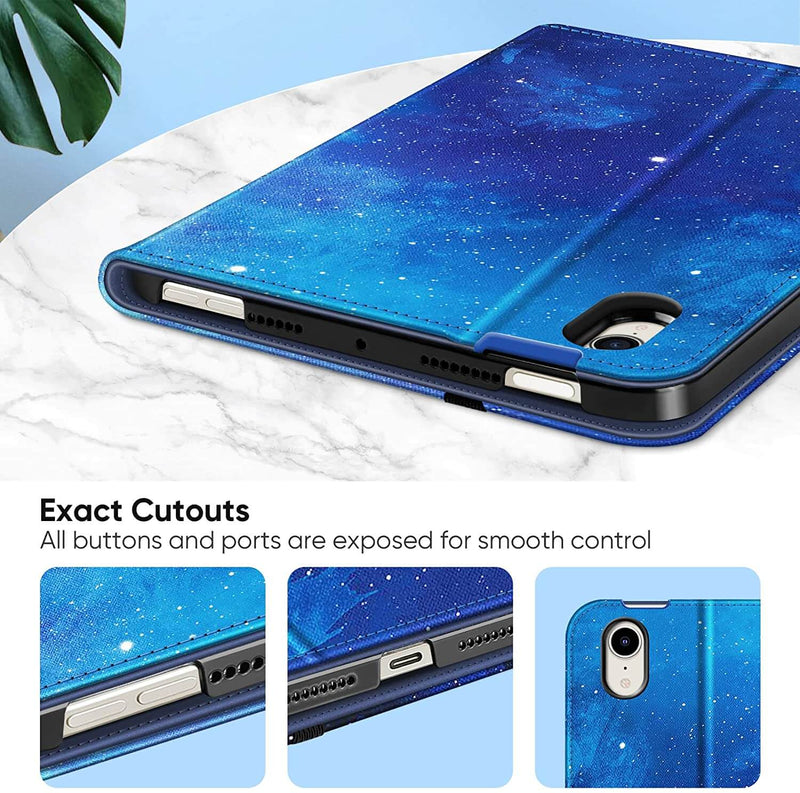 iPad Mini A17 Pro (2024), iPad Mini 6th Gen (2021) Multi-Angle Smart Stand Case | Fintie