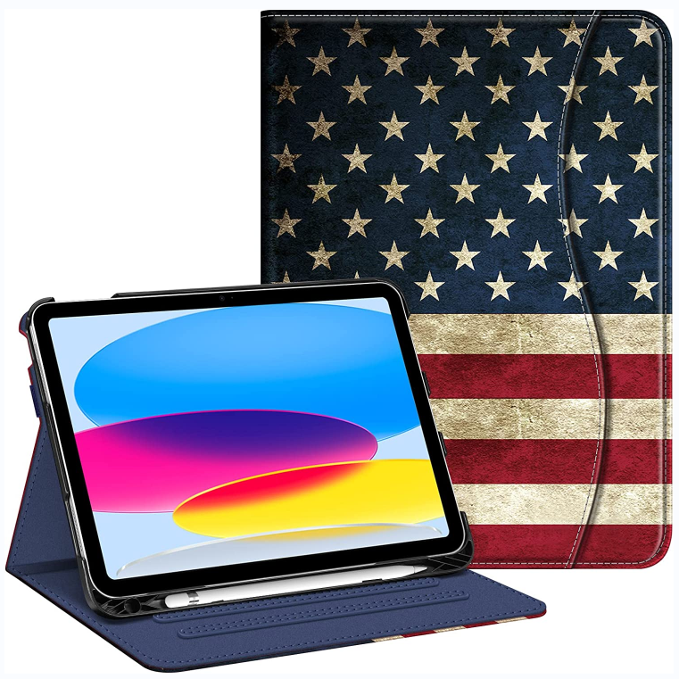 fintie ipad 10th generation case in US Flag