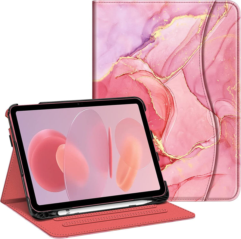 Fintie iPad 10th generation case in pink marble