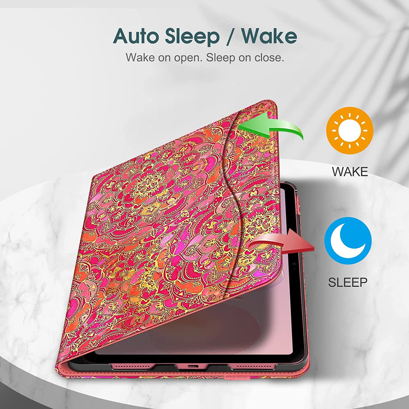 iPad A16 Chip 11" 2025, iPad 10th Gen 10.9" Multi-Angle Viewing Case w/ Pencil Holder | Fintie