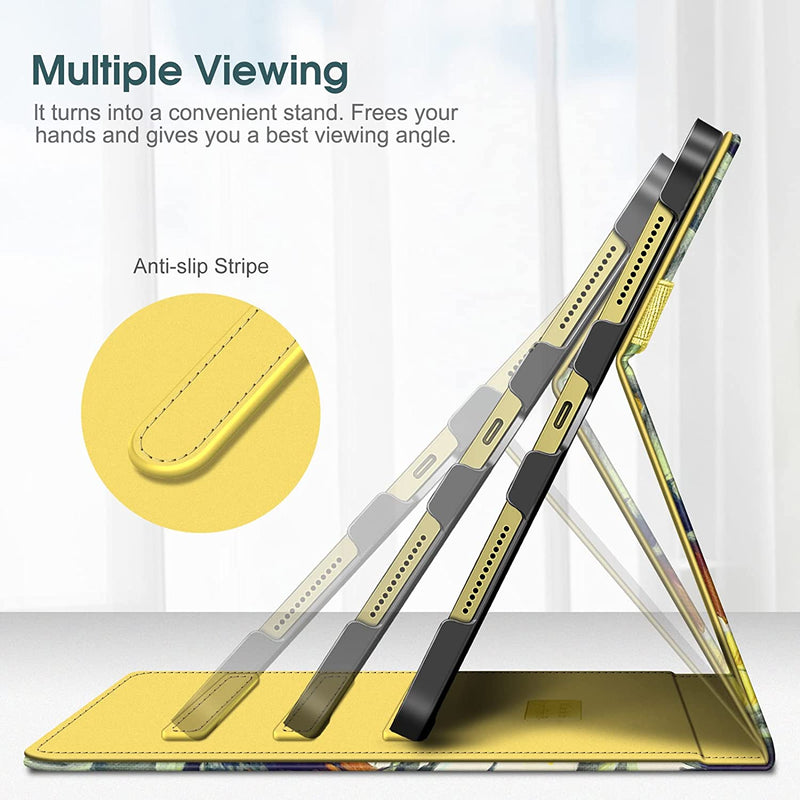 iPad A16 Chip 11" 2025, iPad 10th Gen 10.9" Multi-Angle Viewing Case w/ Pencil Holder | Fintie