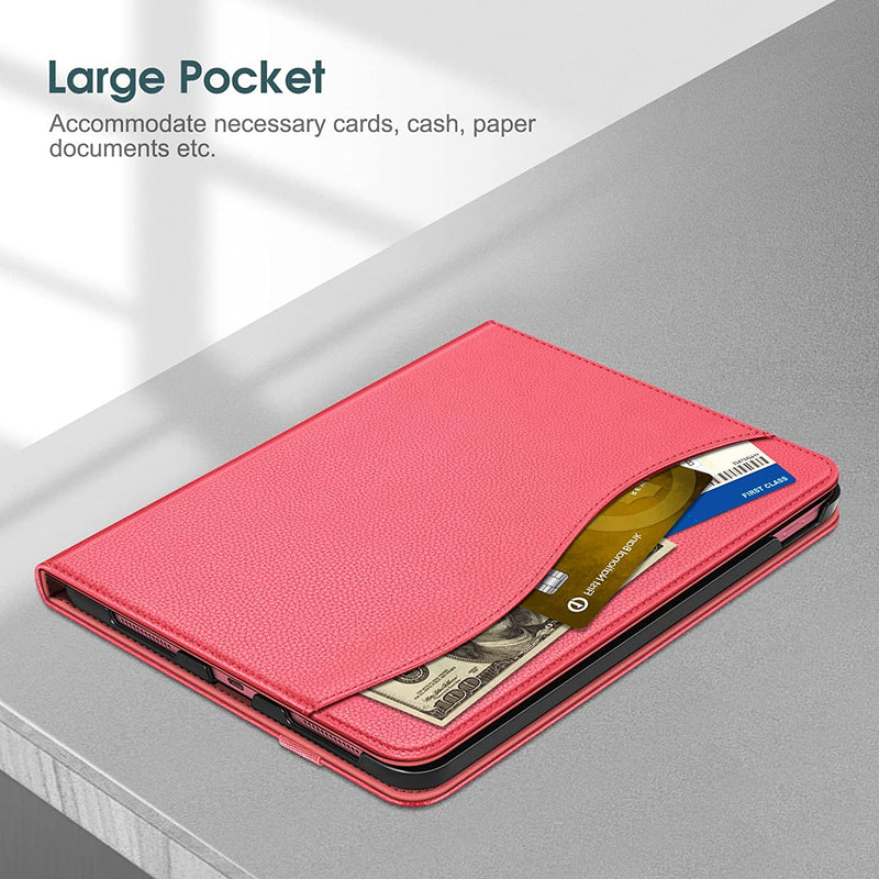 pink ipad 10th generation case with a pocket