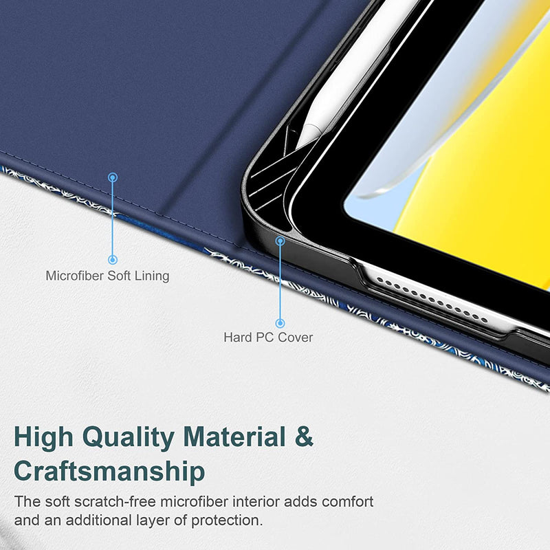 iPad A16 Chip 11" 2025, iPad 10th Gen 10.9" Multi-Angle Viewing Case w/ Pencil Holder | Fintie