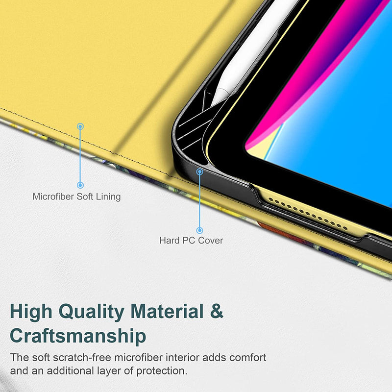 iPad A16 Chip 11" 2025, iPad 10th Gen 10.9" Multi-Angle Viewing Case w/ Pencil Holder | Fintie