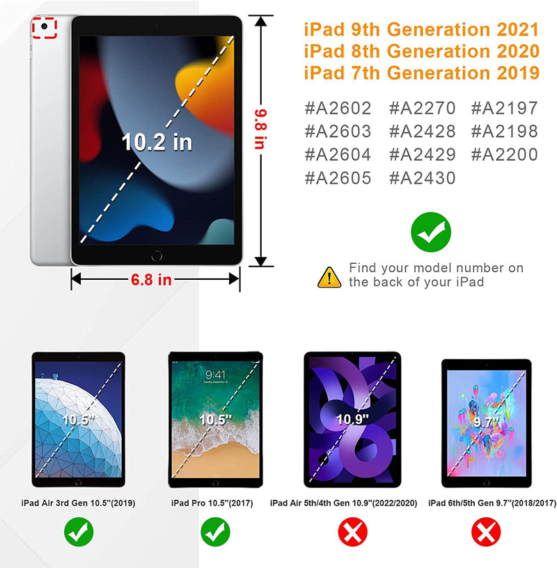 iPad 9th Gen/iPad 8th/7th Gen Rugged Kid Case with Kickstand | Fintie
