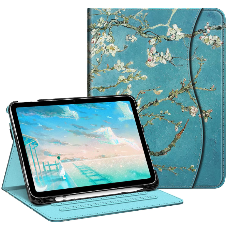 fintie ipad 10.9 cover in van gogh blossom