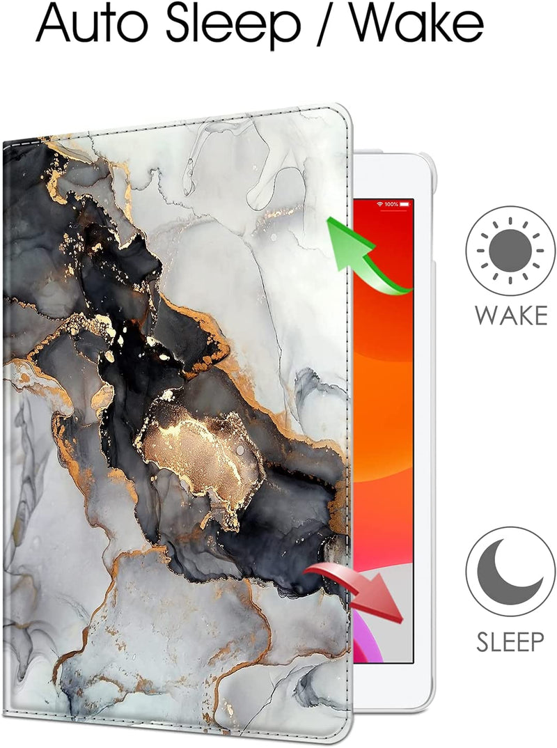 iPad 9th Gen, iPad 8th/7th Gen 360-Degree Rotating Case with Pencil Holder | Fintie
