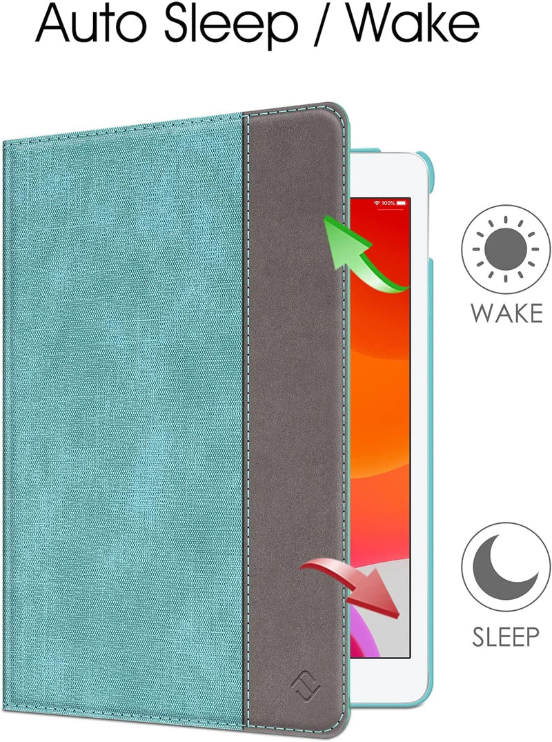 iPad 9th Gen, iPad 8th/7th Gen 360-Degree Rotating Case with Pencil Holder | Fintie