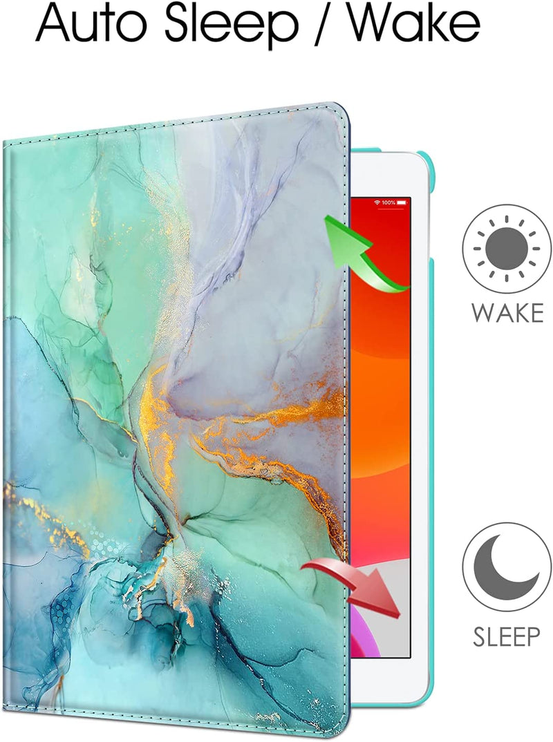 iPad 9th Gen, iPad 8th/7th Gen 360-Degree Rotating Case with Pencil Holder | Fintie