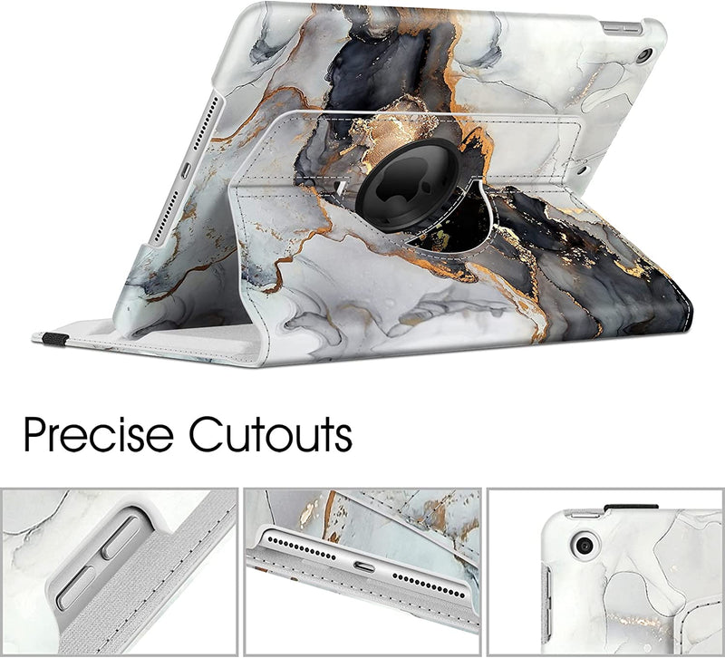 iPad 9th Gen, iPad 8th/7th Gen 360-Degree Rotating Case with Pencil Holder | Fintie