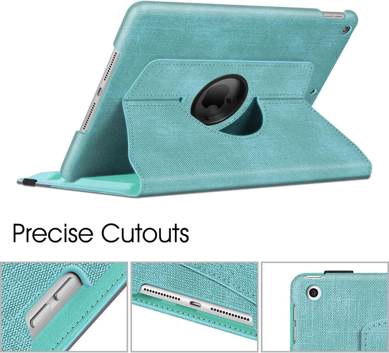 iPad 9th Gen, iPad 8th/7th Gen 360-Degree Rotating Case with Pencil Holder | Fintie