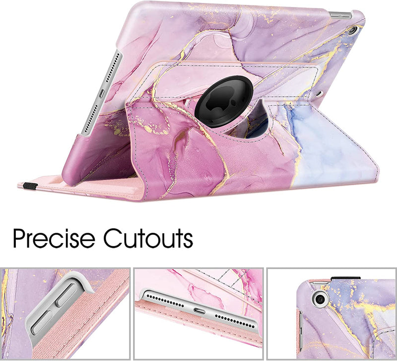 iPad 9th Gen, iPad 8th/7th Gen 360-Degree Rotating Case with Pencil Holder | Fintie