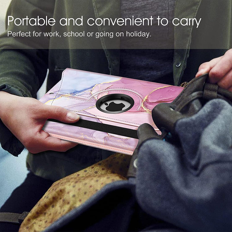 iPad 9th Gen, iPad 8th/7th Gen 360-Degree Rotating Case with Pencil Holder | Fintie