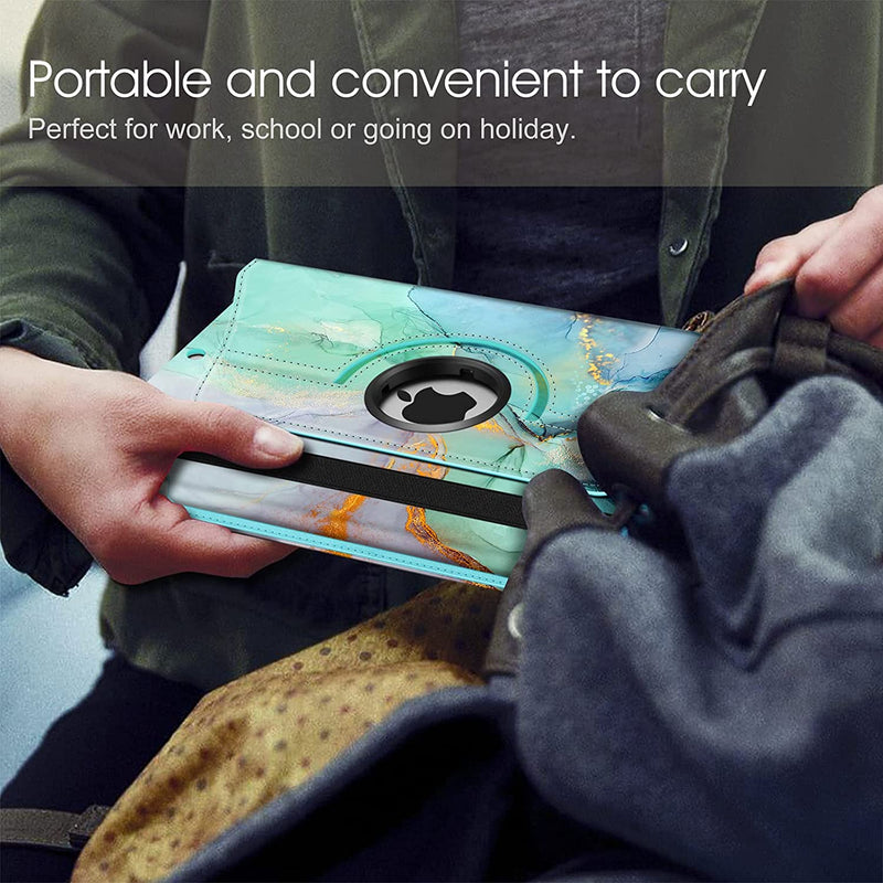 iPad 9th Gen, iPad 8th/7th Gen 360-Degree Rotating Case with Pencil Holder | Fintie