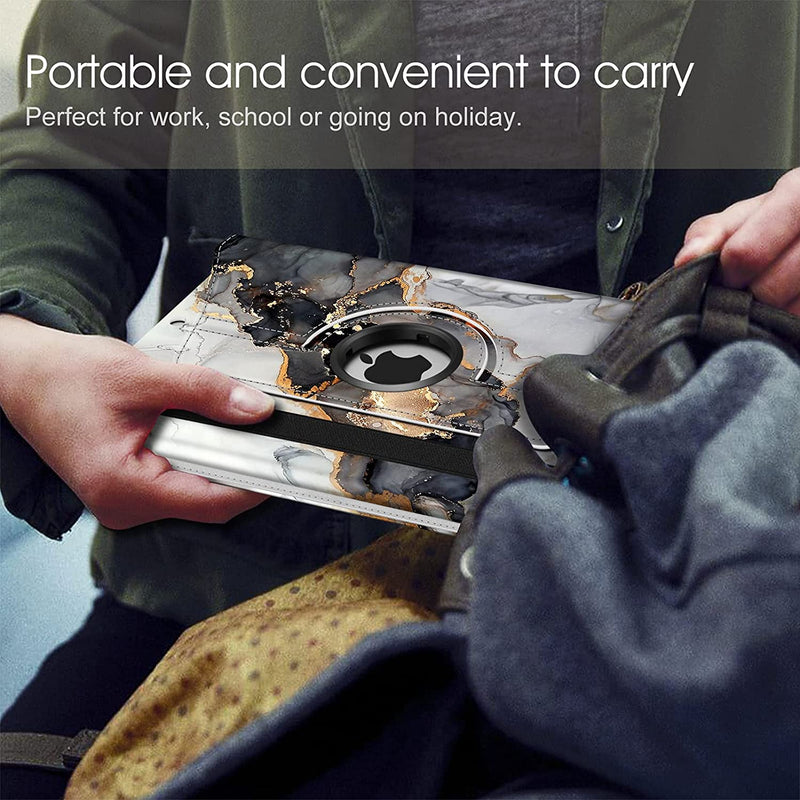 iPad 9th Gen, iPad 8th/7th Gen 360-Degree Rotating Case with Pencil Holder | Fintie