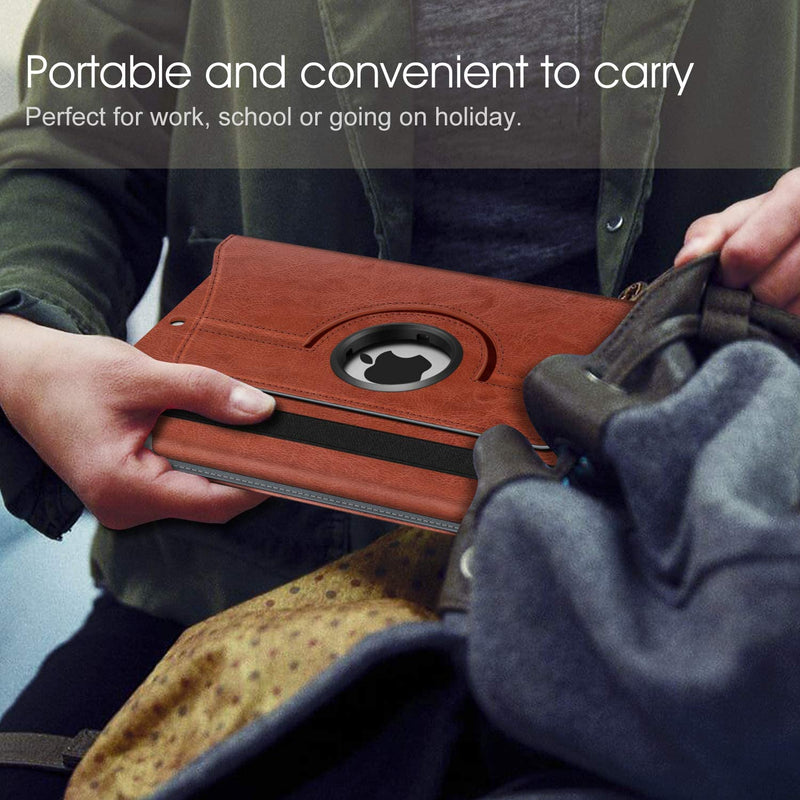 iPad 9th Gen, iPad 8th/7th Gen 360-Degree Rotating Case with Pencil Holder | Fintie