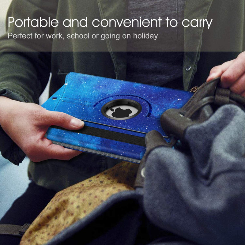 iPad 9th Gen, iPad 8th/7th Gen 360-Degree Rotating Case with Pencil Holder | Fintie